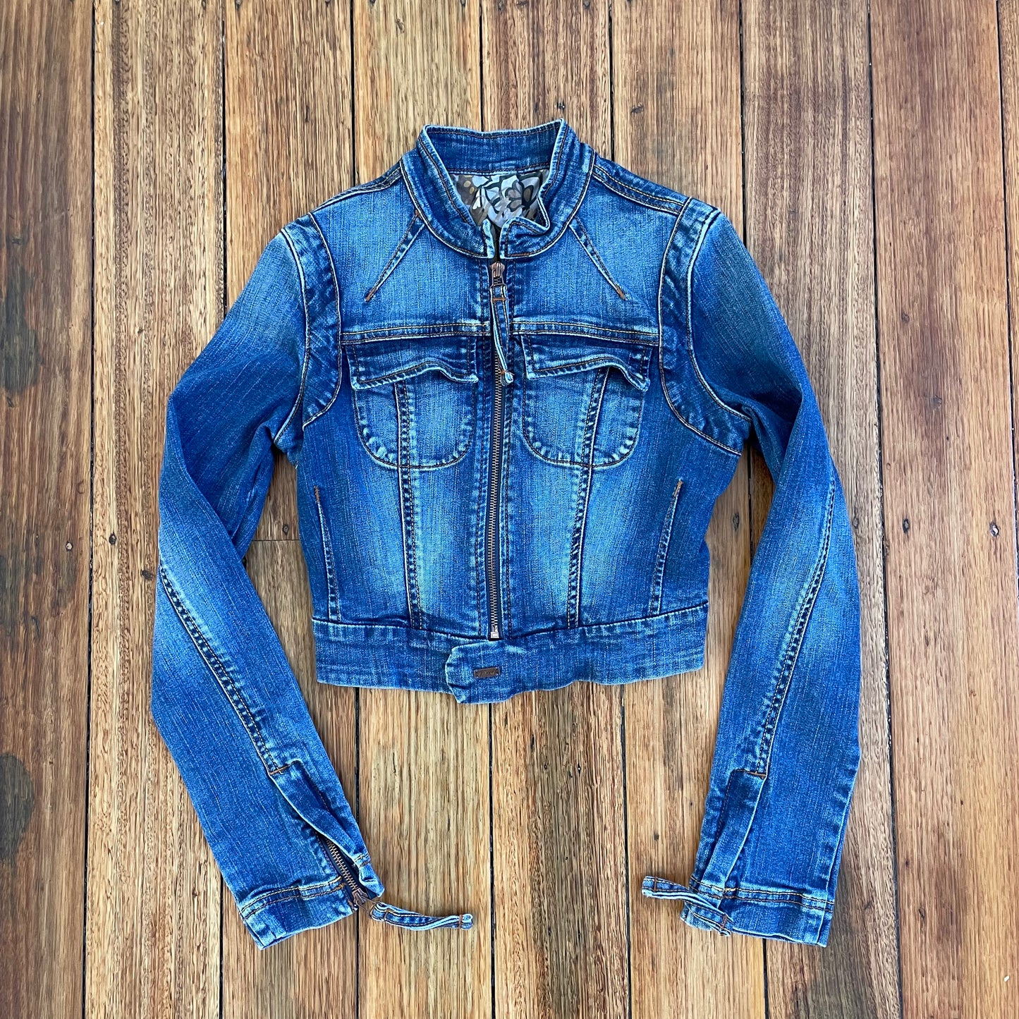 cropped denim jacket