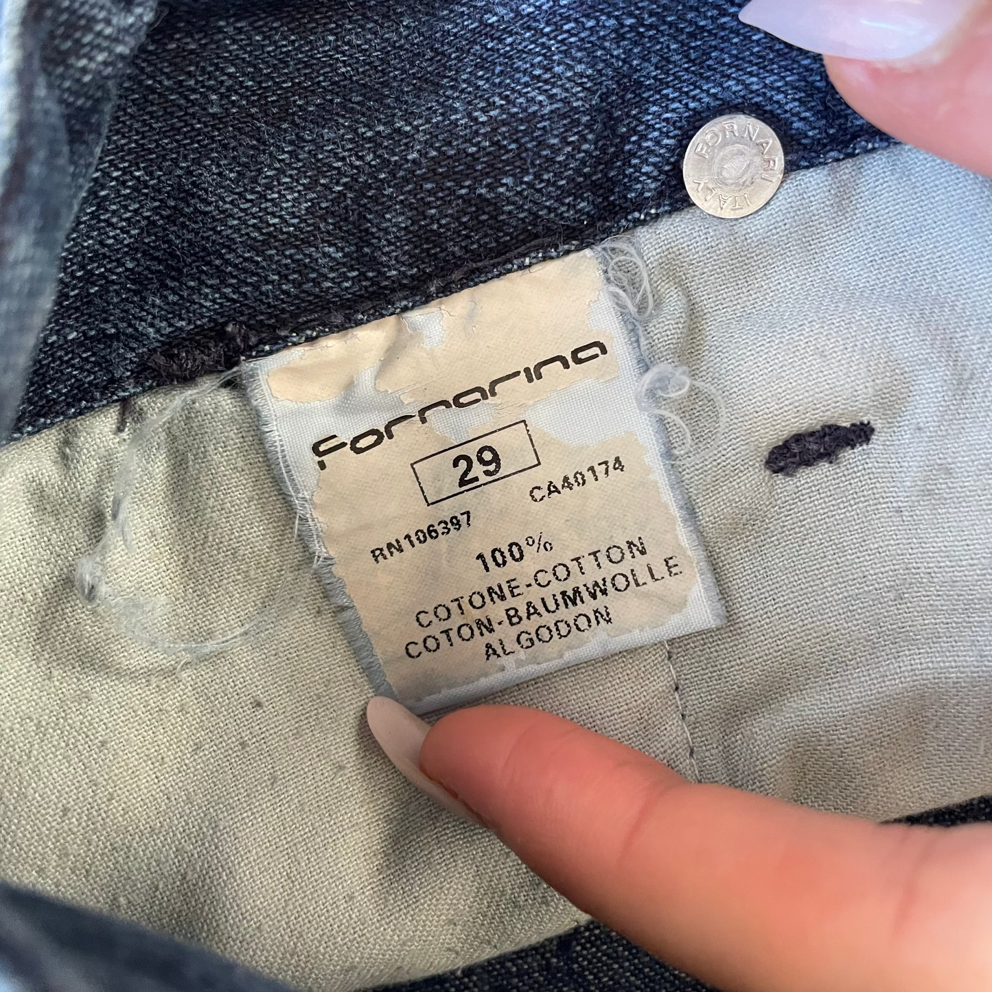dark denim wide leg jeans