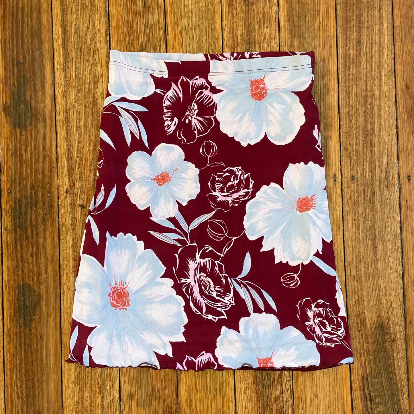 floral midi skirt
