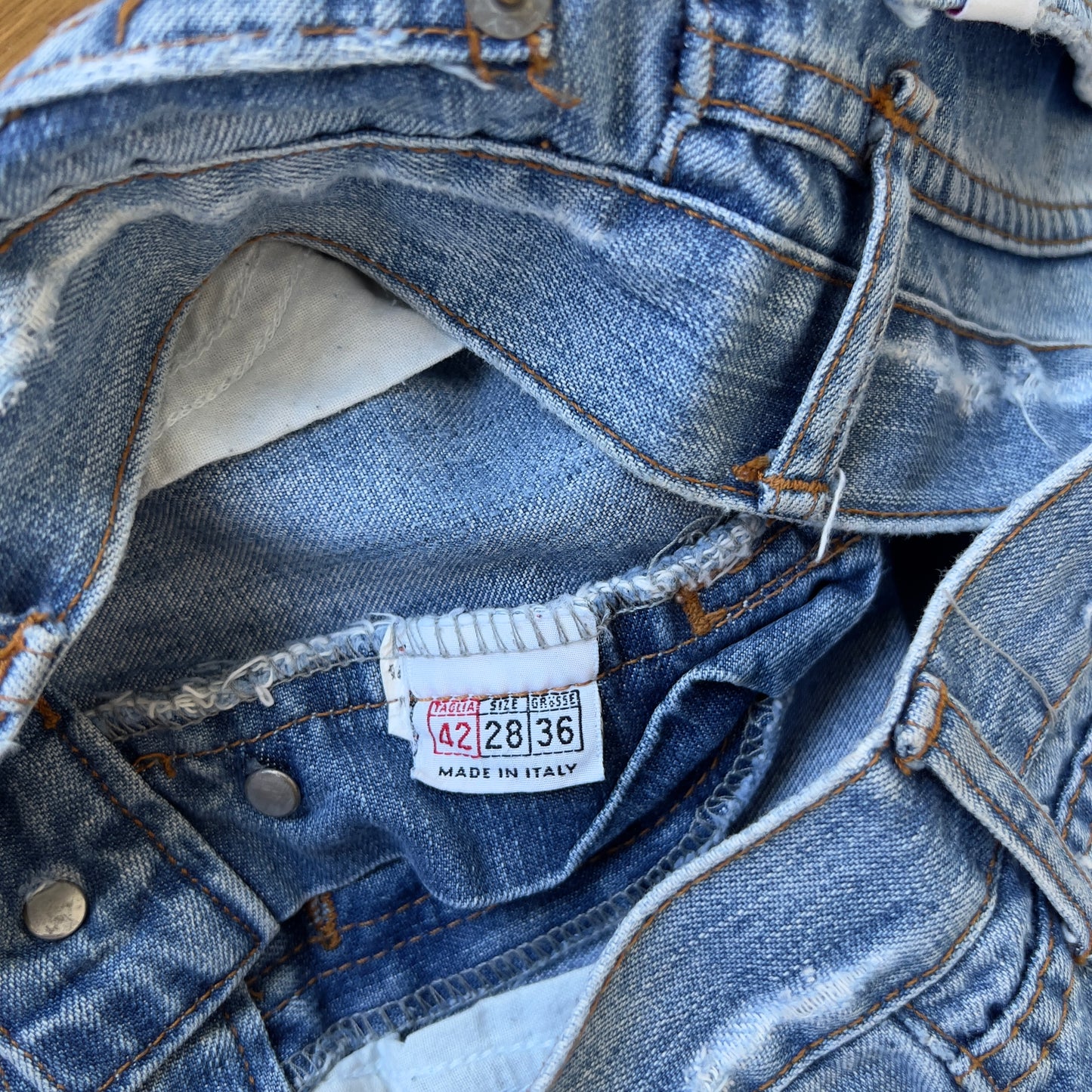 light denim bootcut jeans