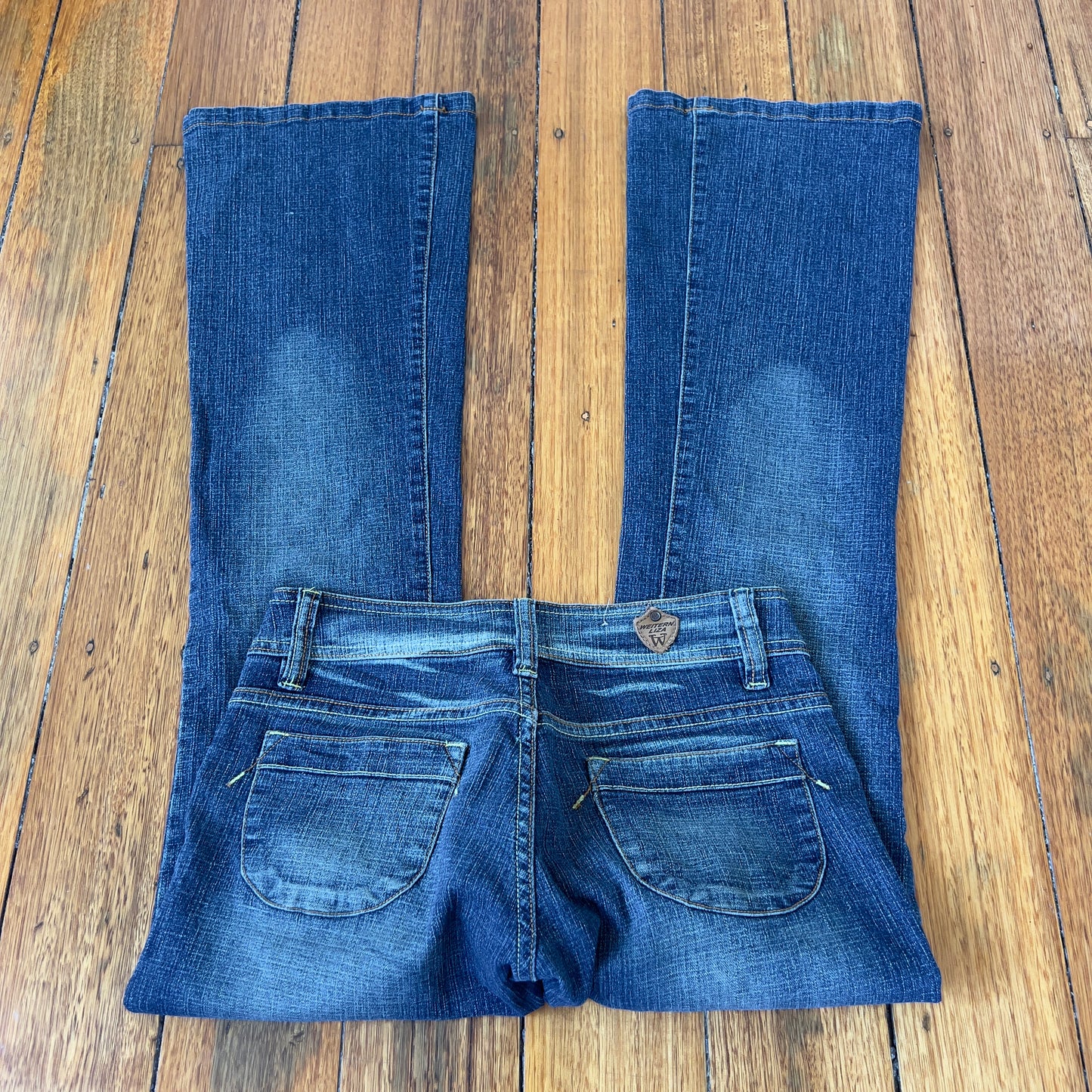low rise bootcut jeans