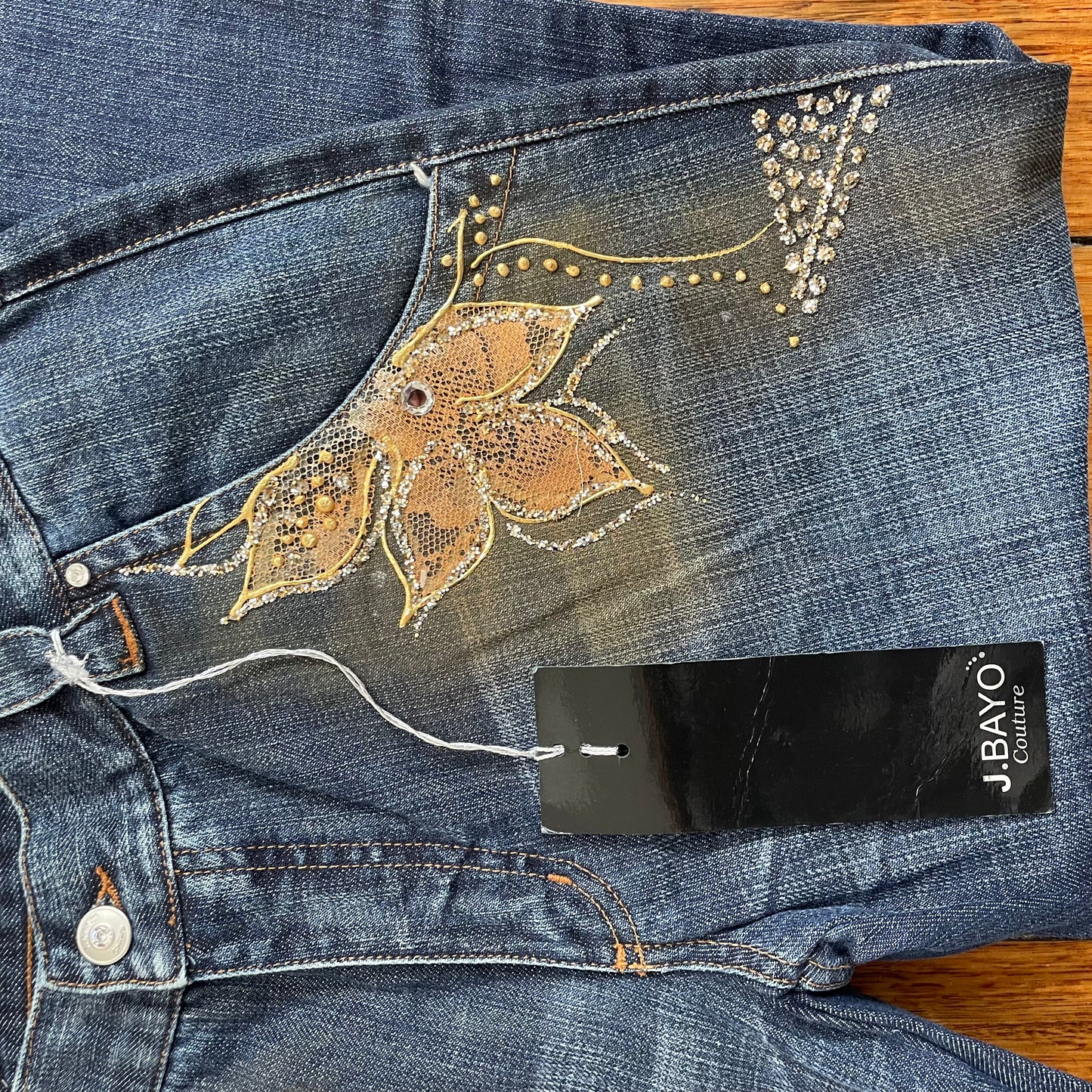 deadstock sequin jeans