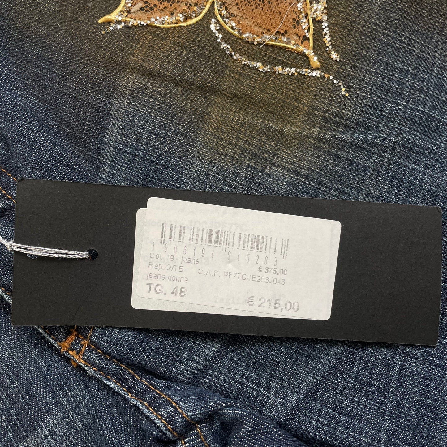 deadstock sequin jeans