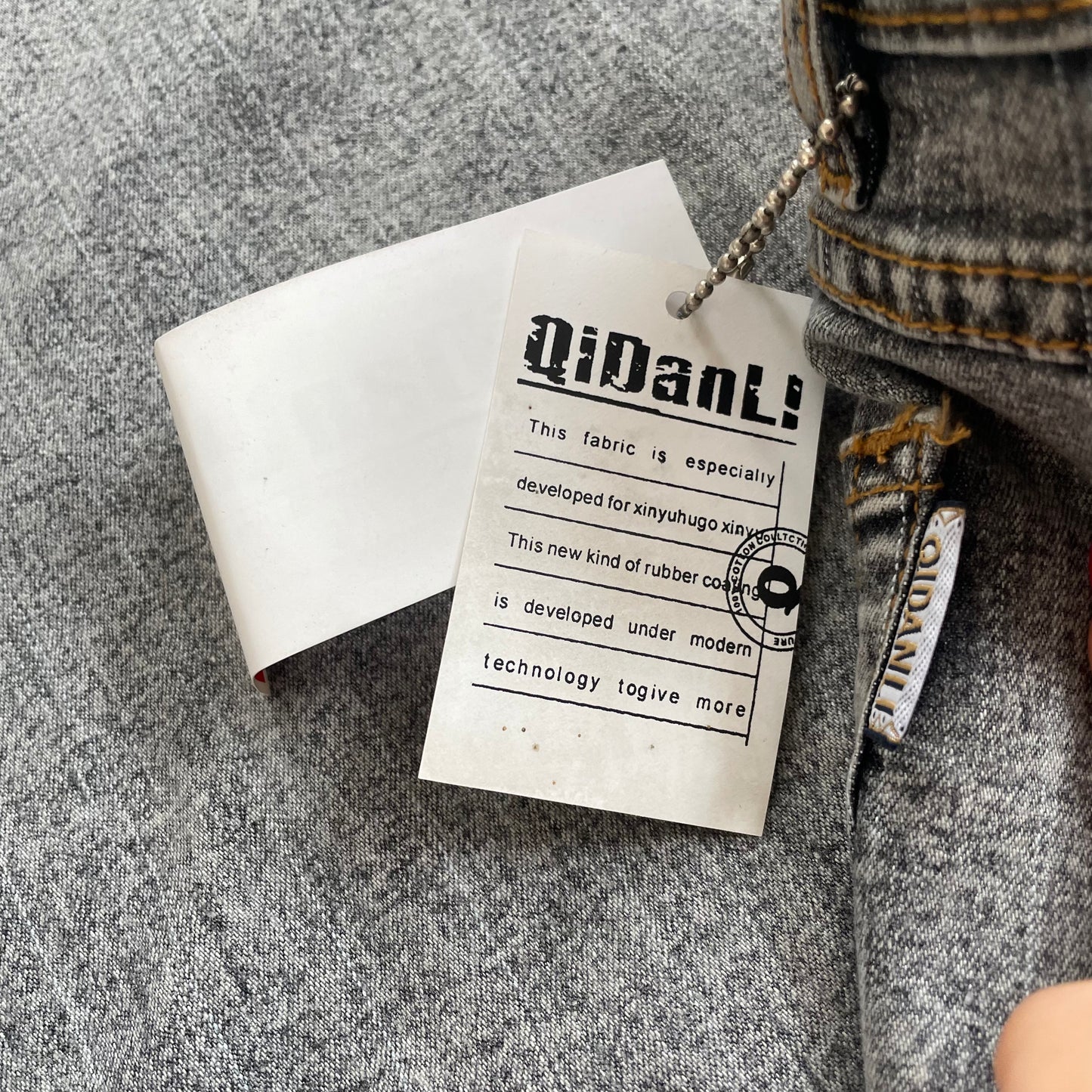 deadstock grey wide leg jeans