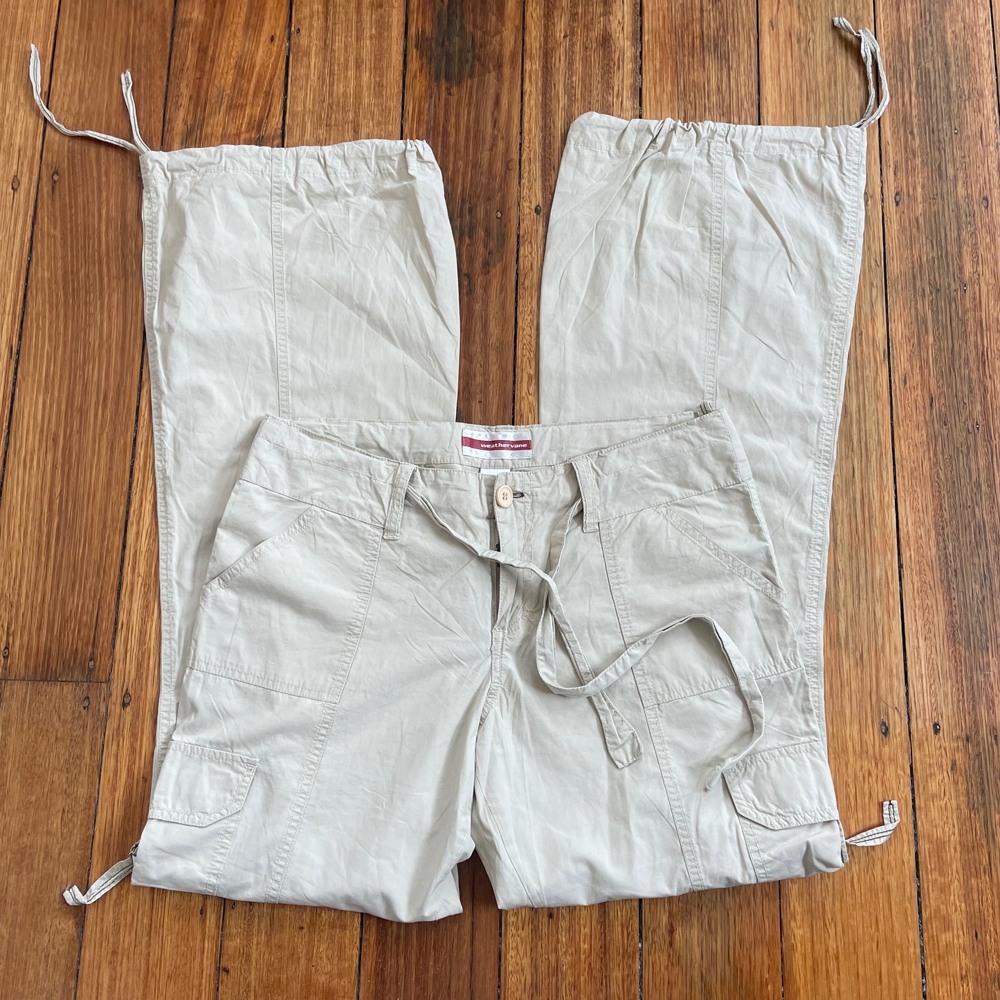 beige baggy cargo pants