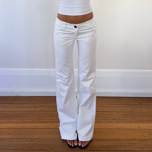 white wide leg jeans