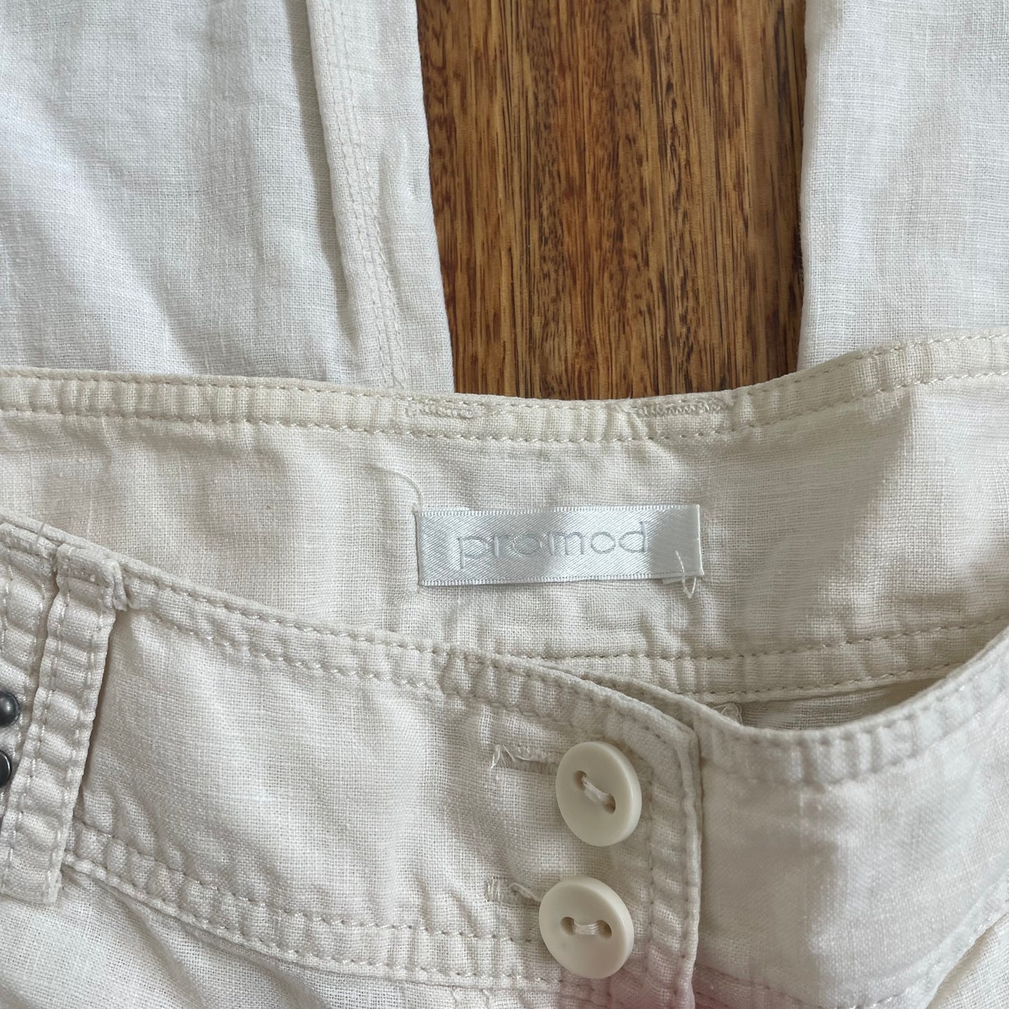 low rise linen pants