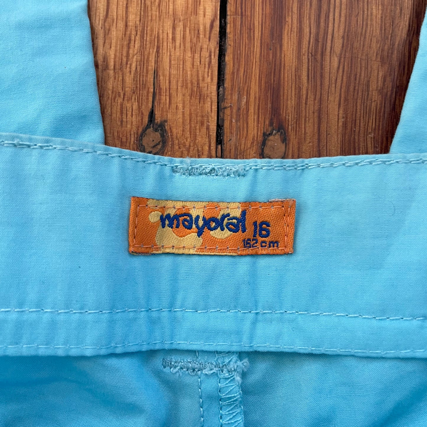 blue capris w/ sequin trim