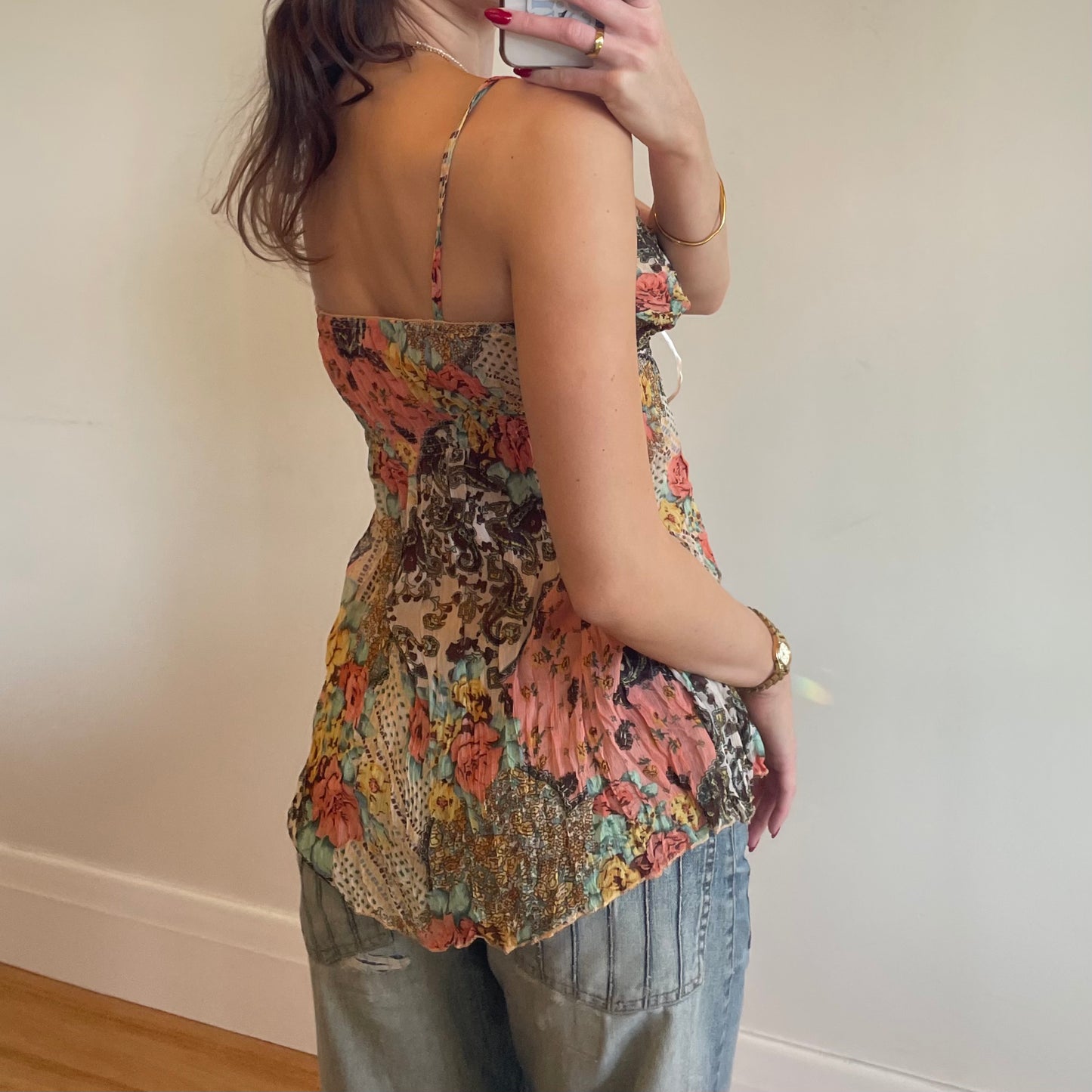 vintage printed cami