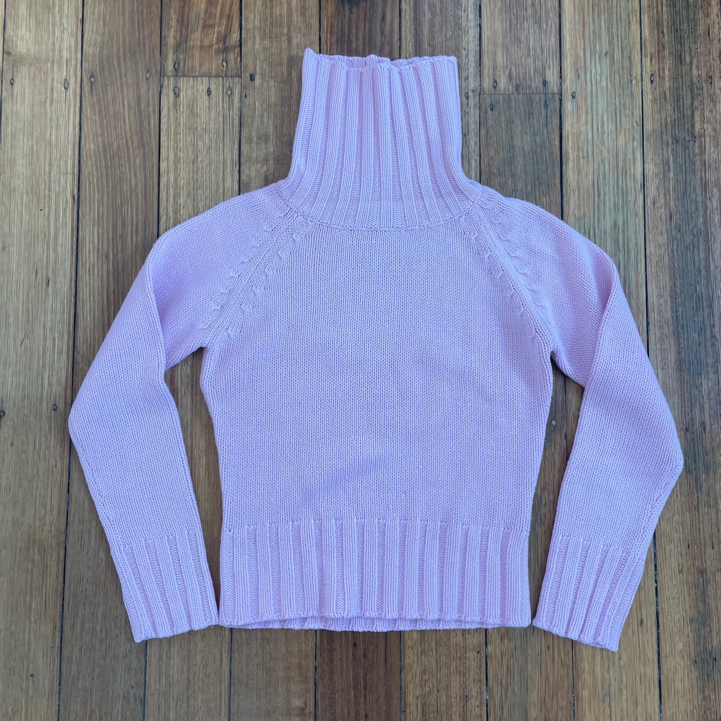 pink knit sweater