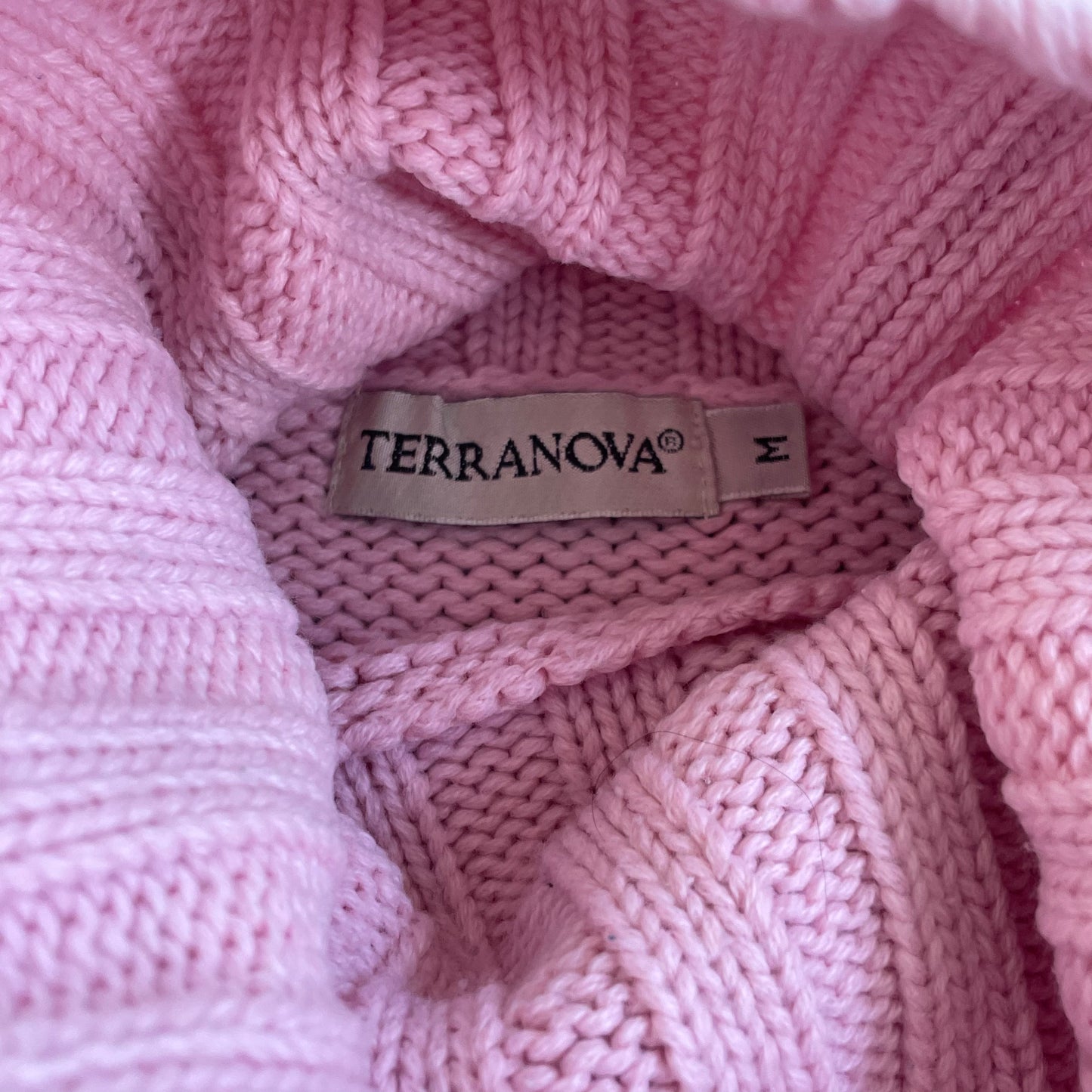 pink knit sweater