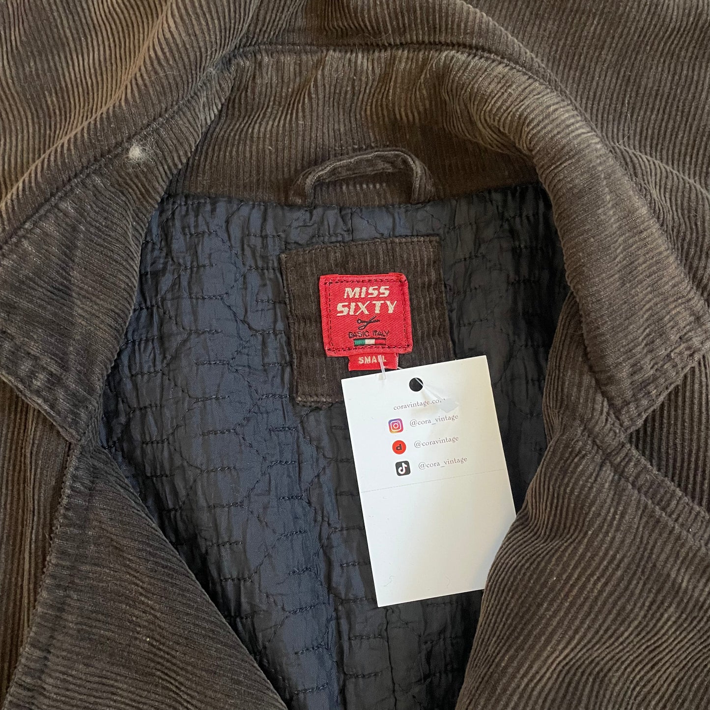 brown corduroy trench coat