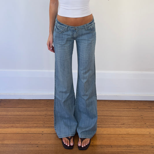 low rise wide leg jeans