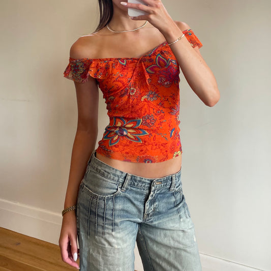 paisley print top