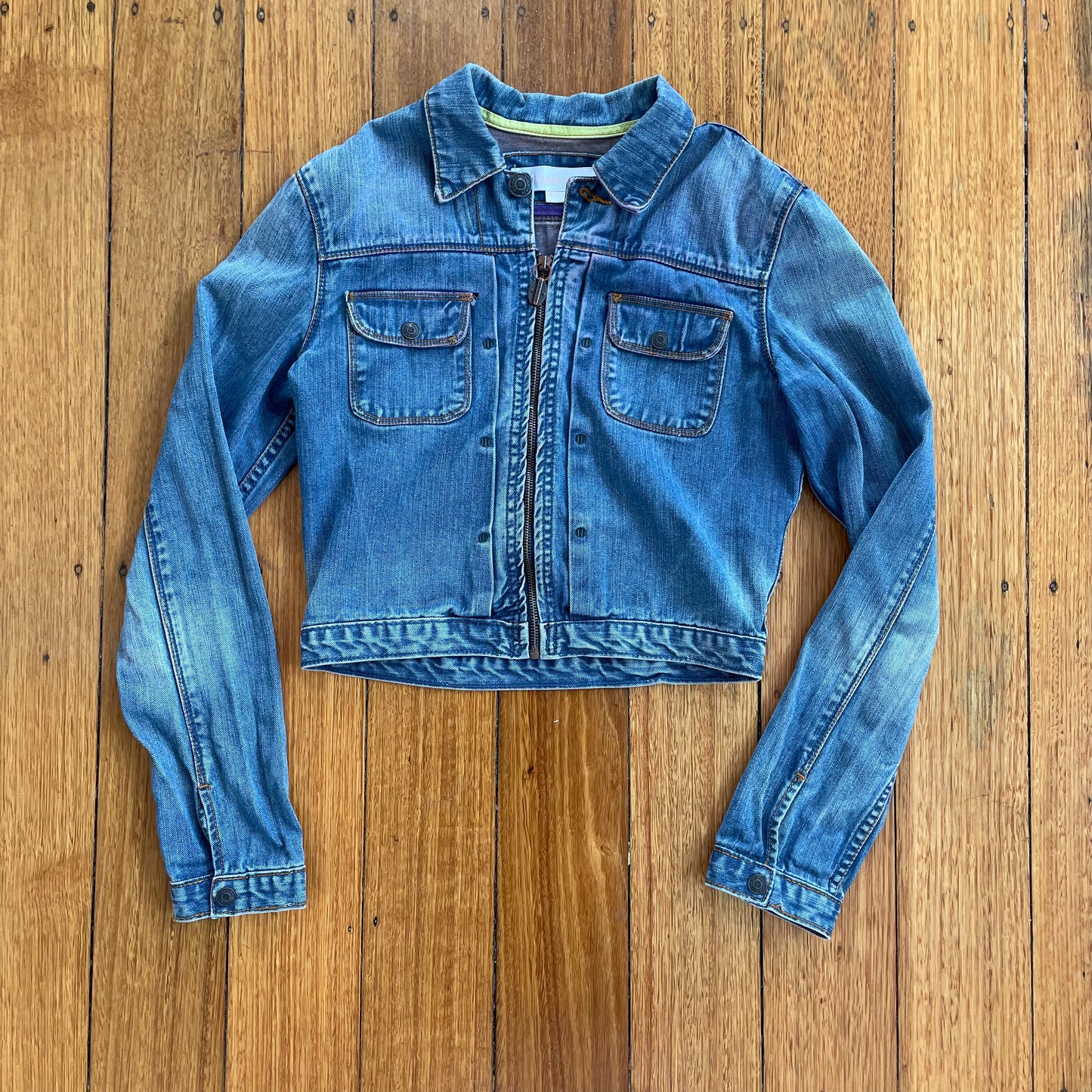 cropped denim jacket