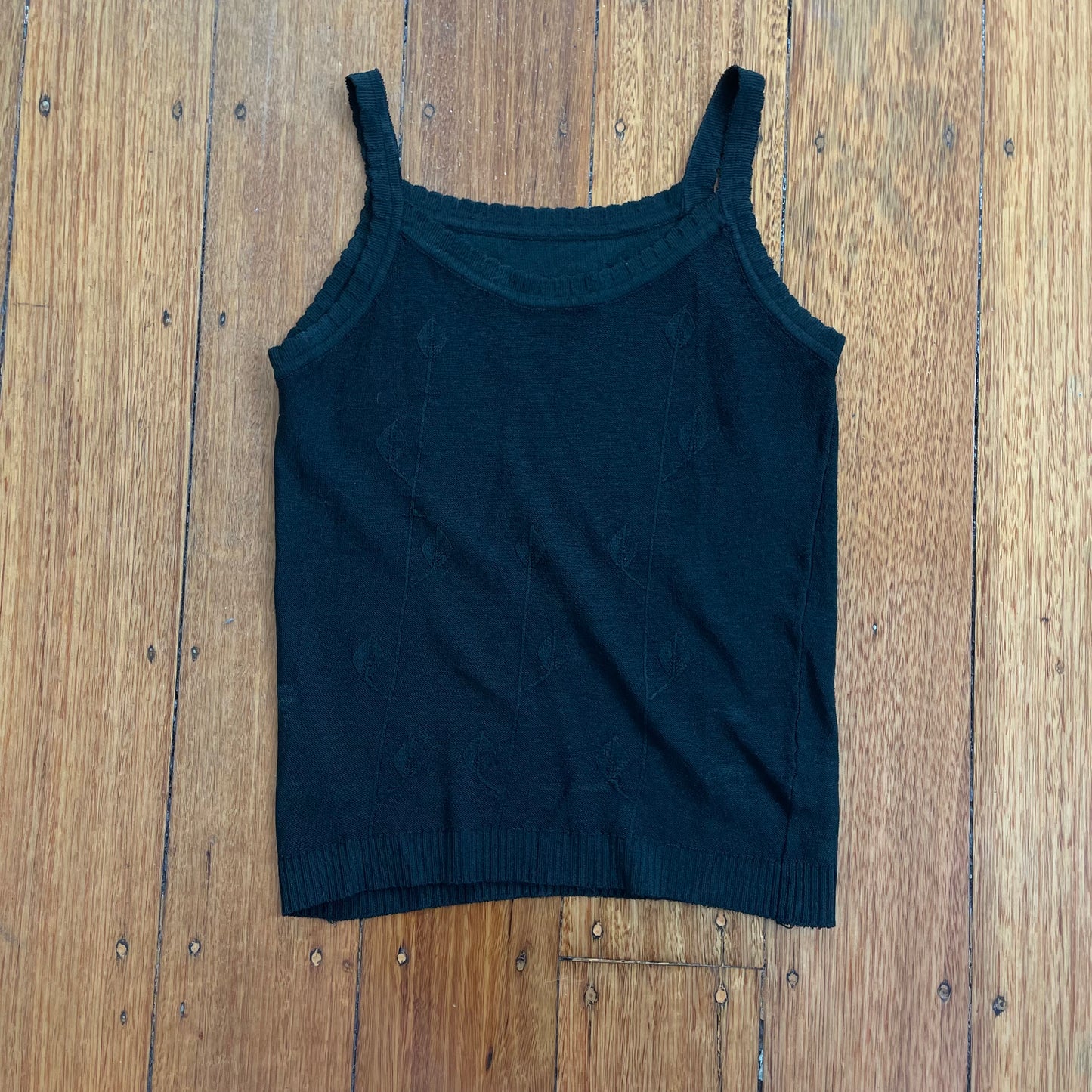 black knit tank