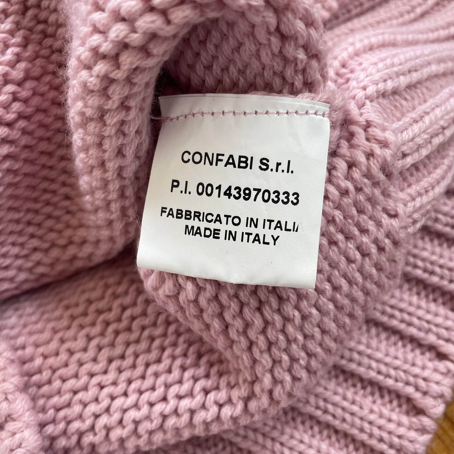 pink wool knit sweater