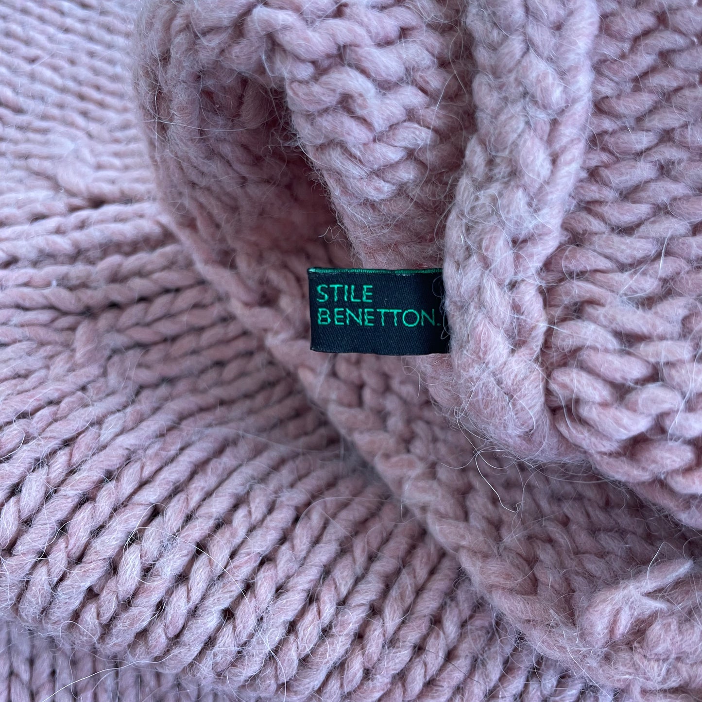 pink wool sweater