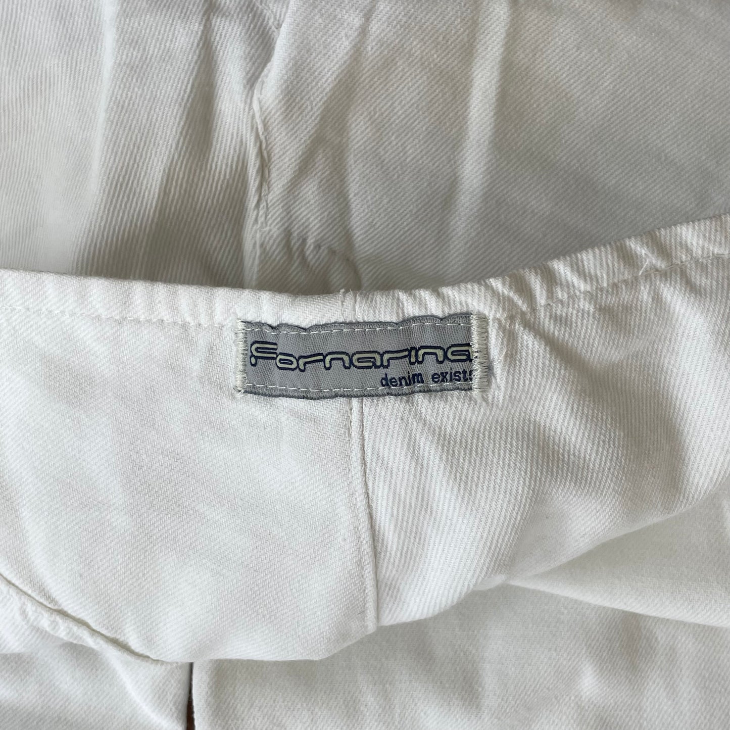 white wide leg pants