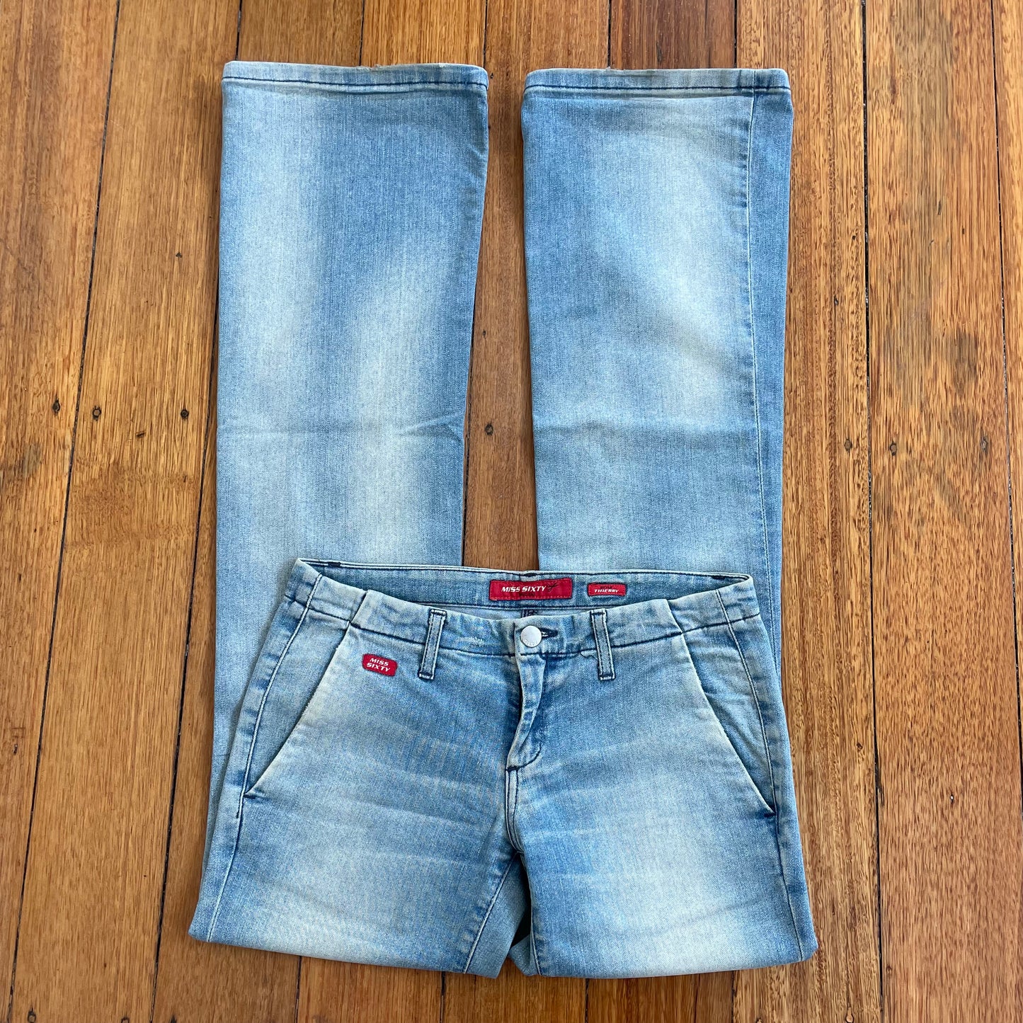 light wash low rise jeans