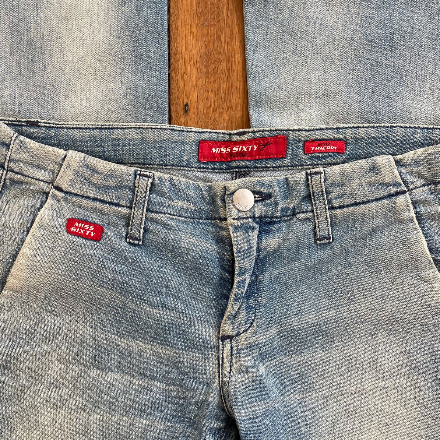 light wash low rise jeans