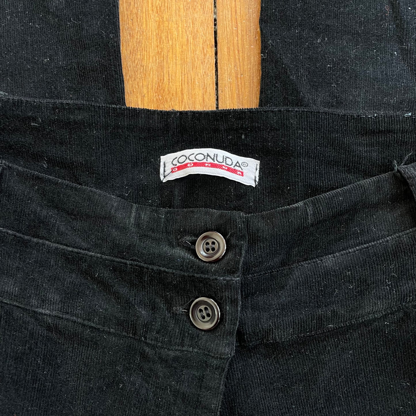 black corduroy jeans