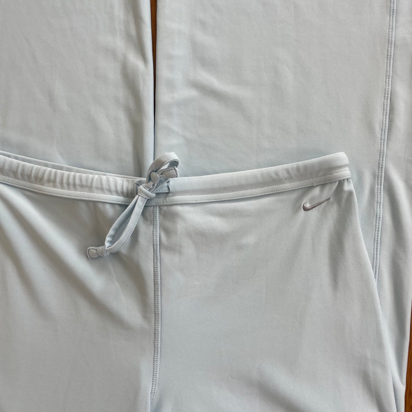 blue wide leg pants