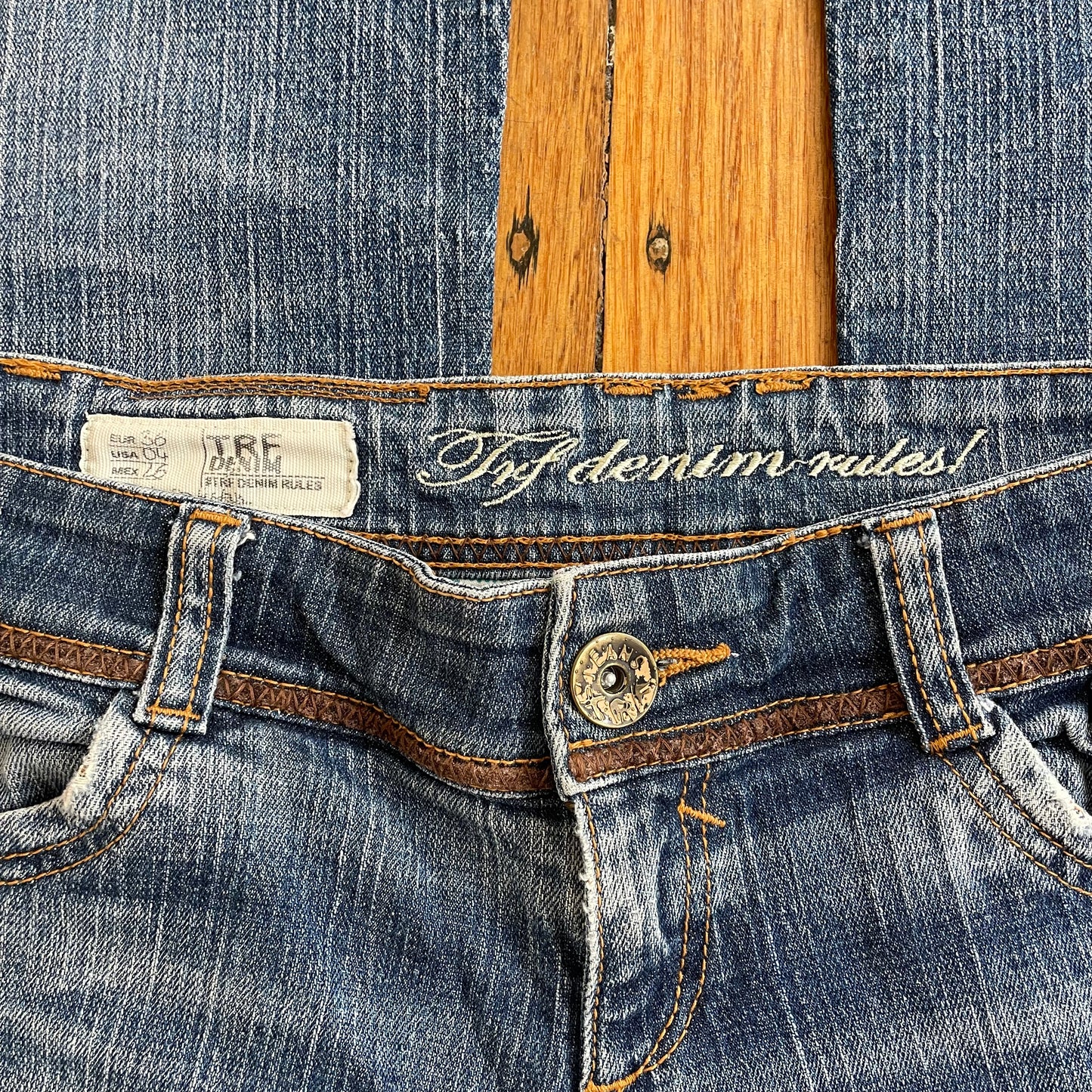 low rise bootcut jeans
