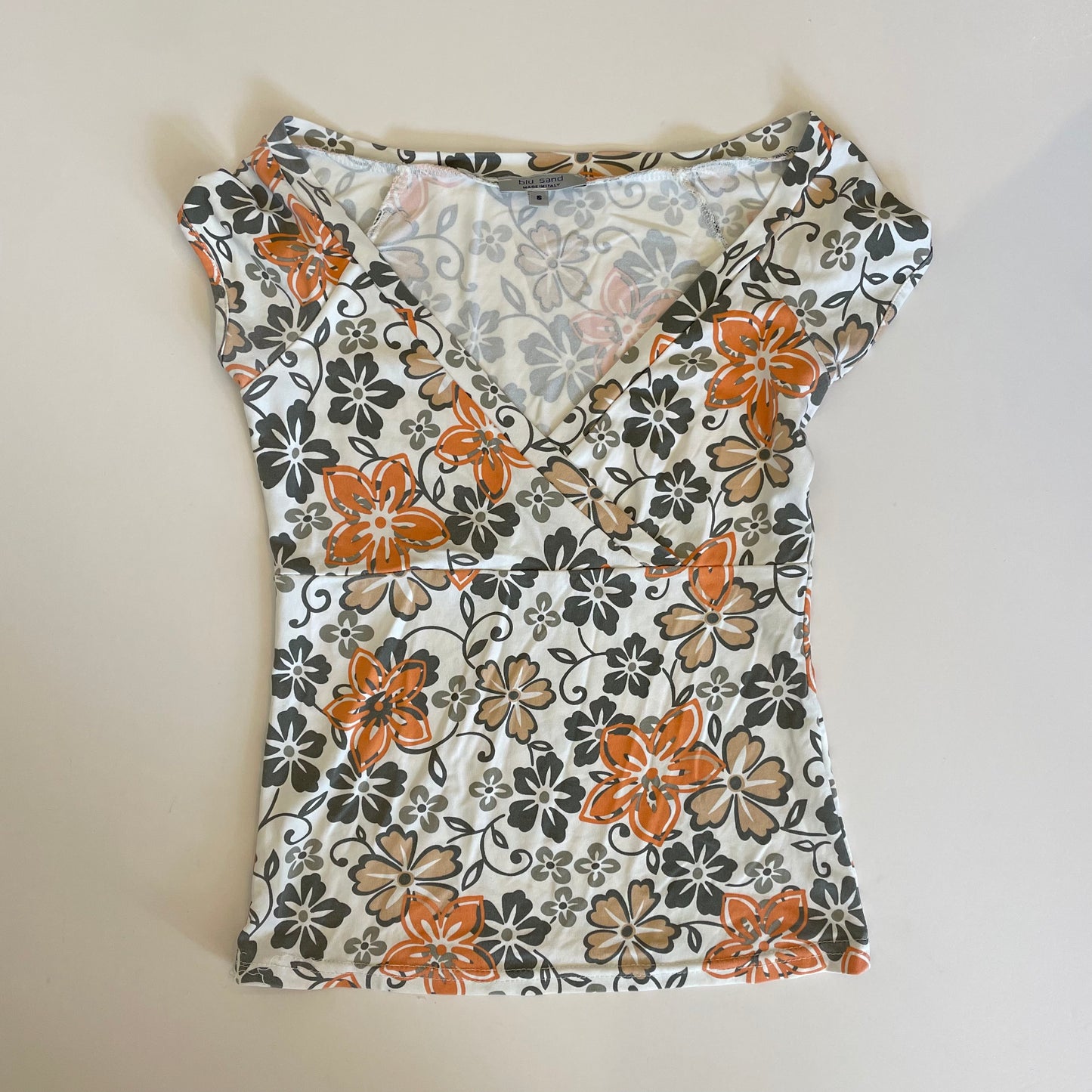 2000s floral print top