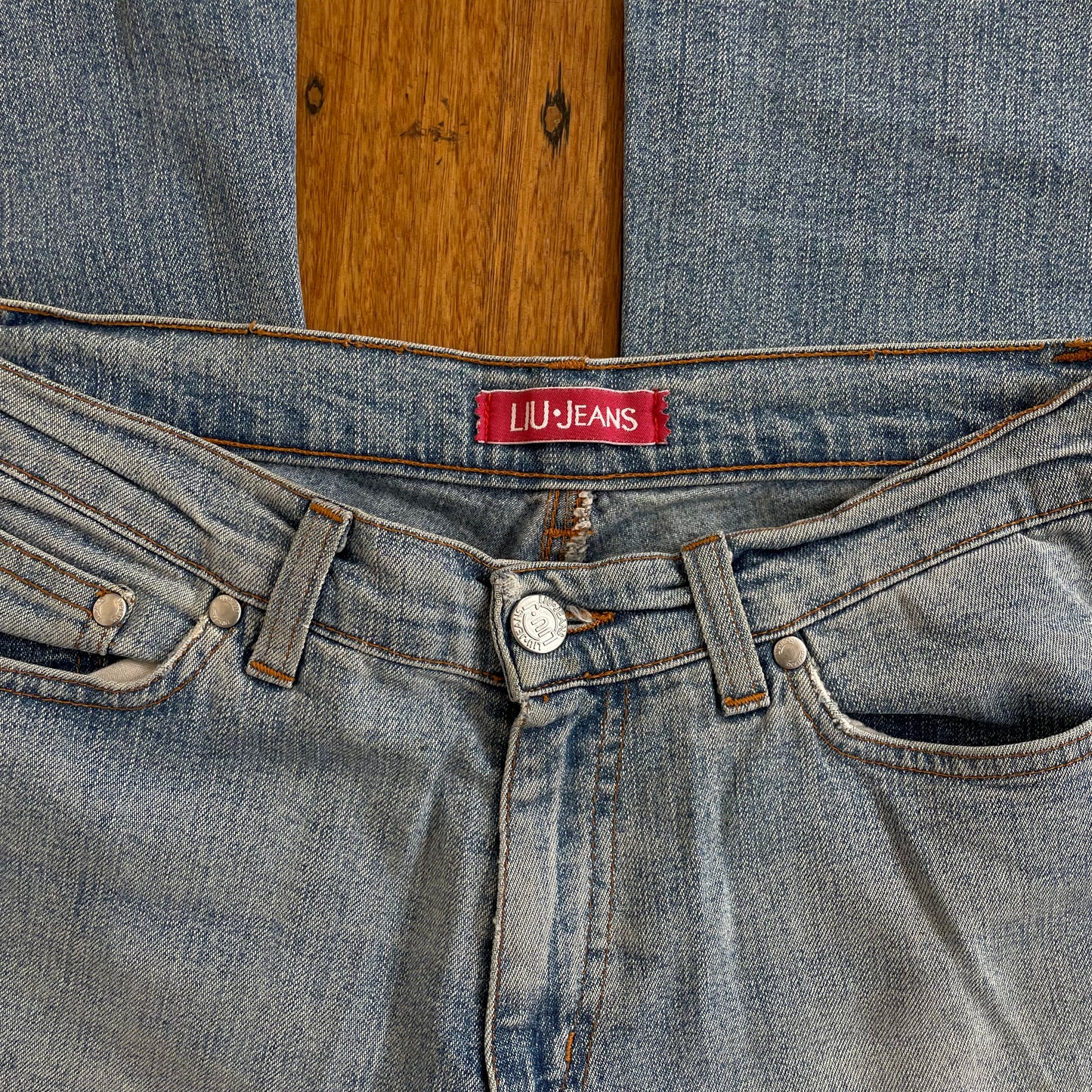 flared denim jeans
