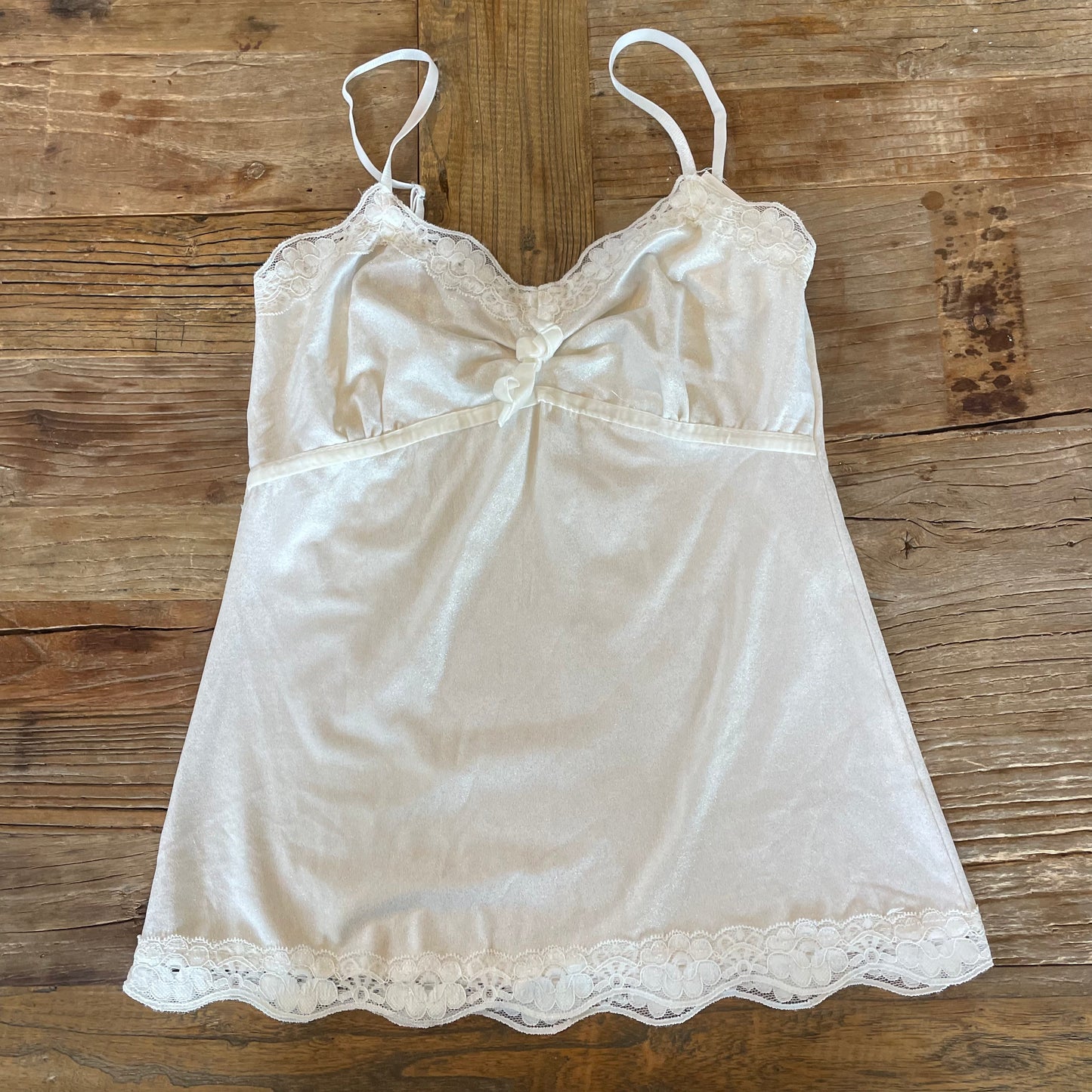 white lace trim cami