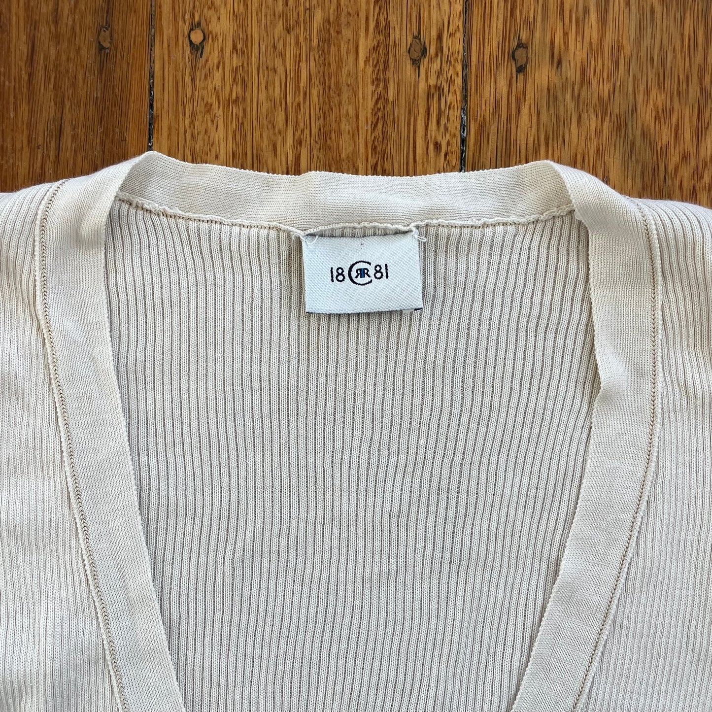 cream henley long sleeve