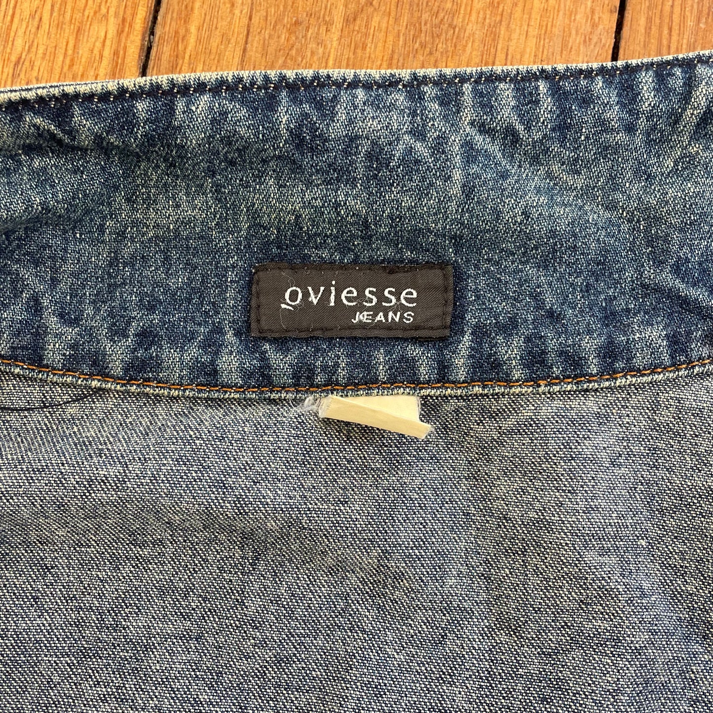 denim zip/button up jacket