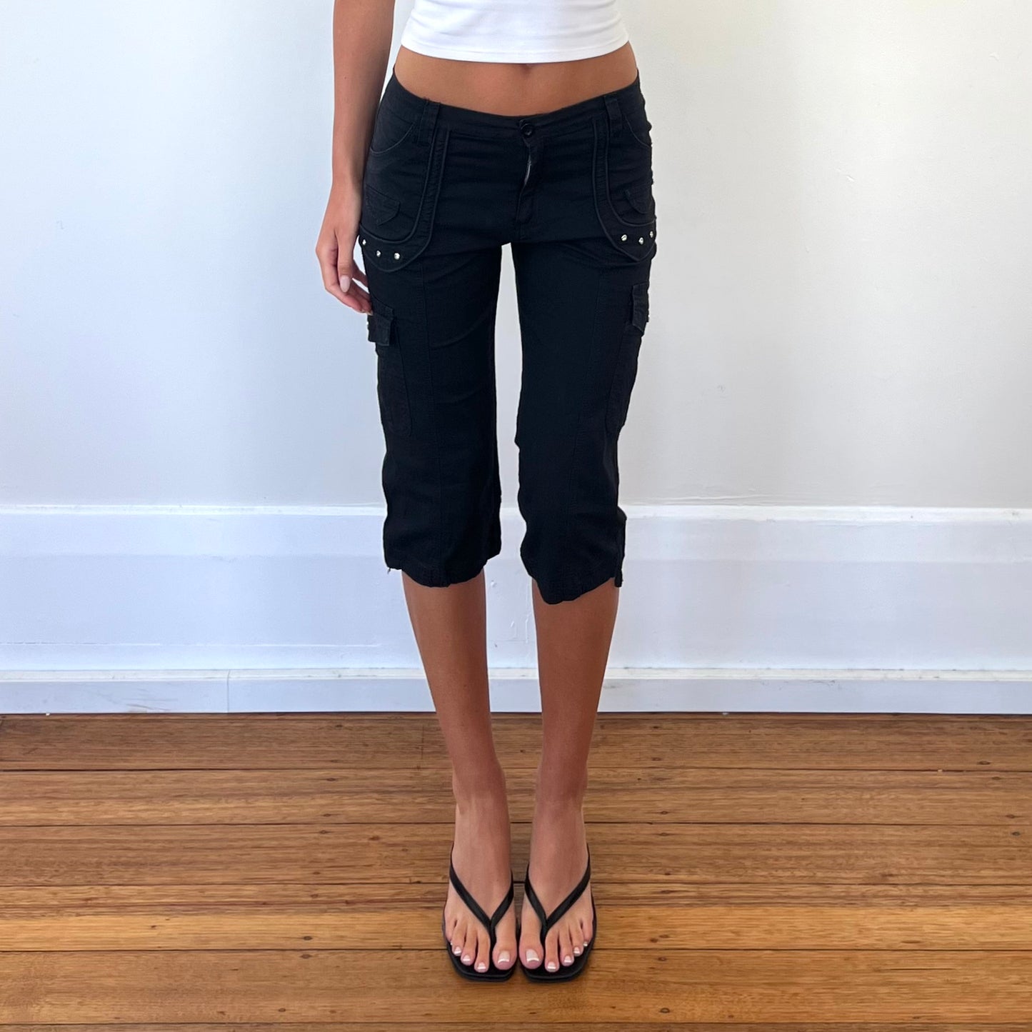 black capri pants