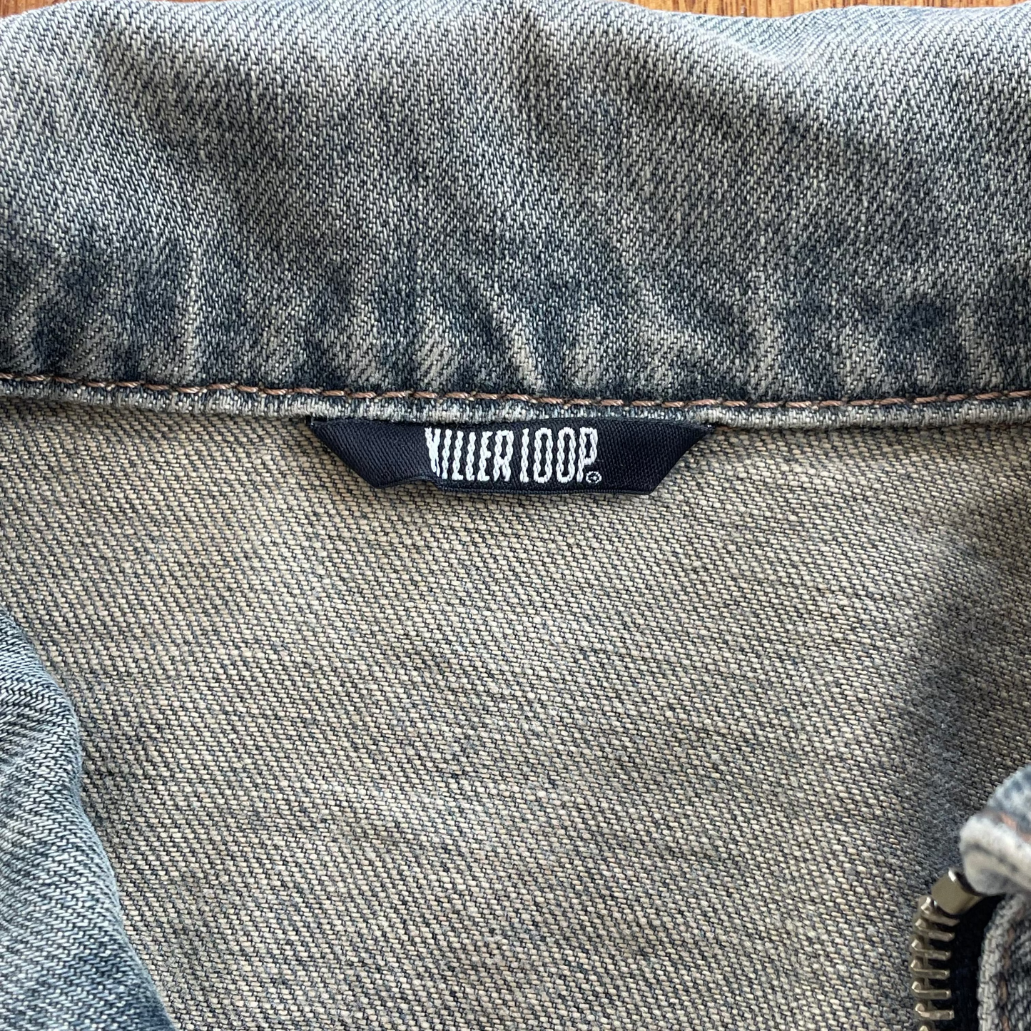 denim zip up jacket