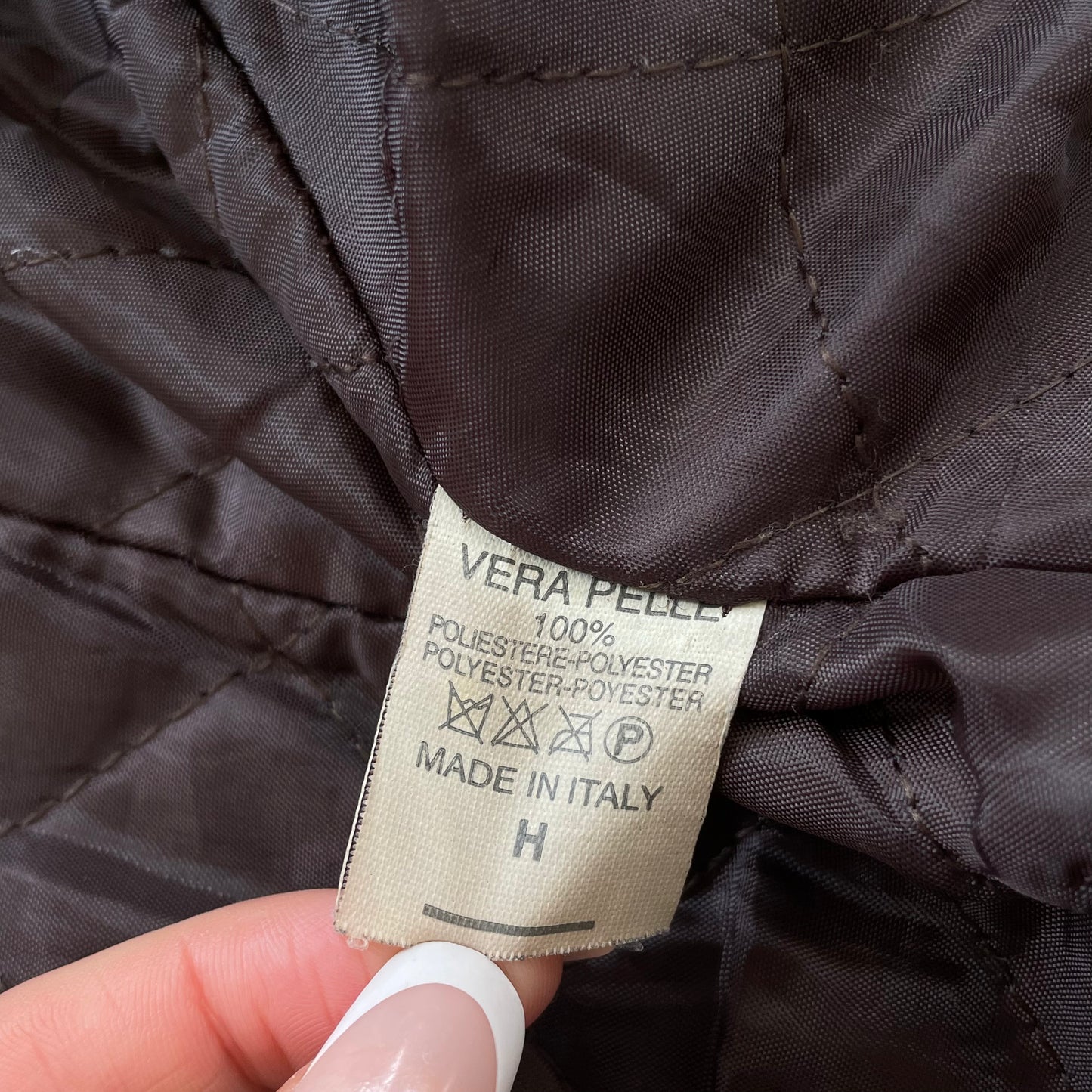 brown leather jacket