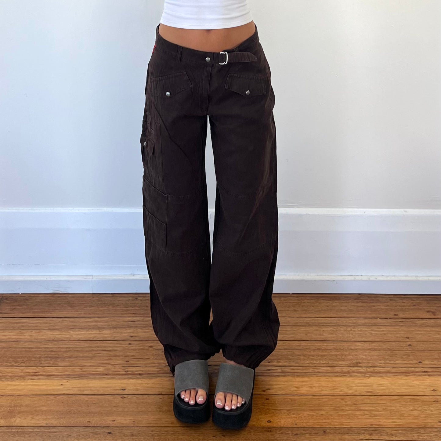 brown baggy cargo pants