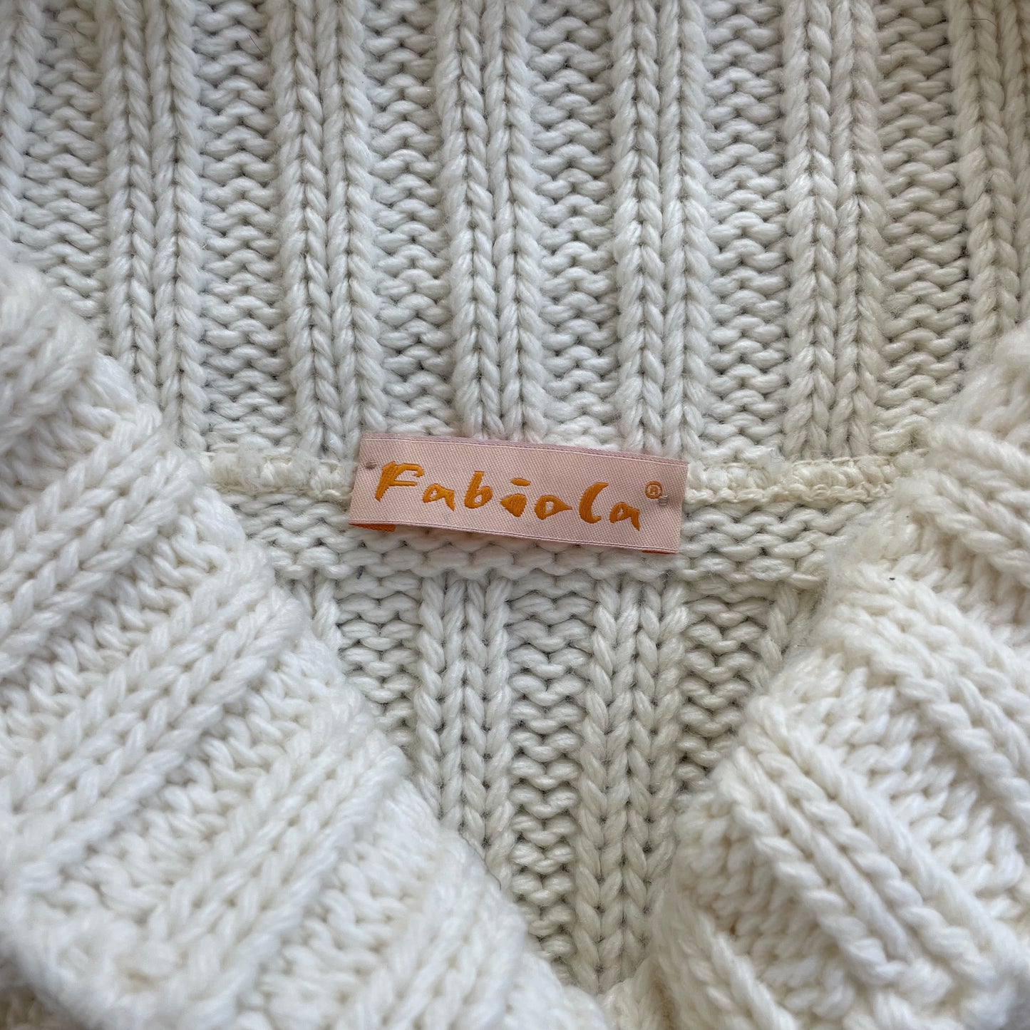 cream wool knit jumper