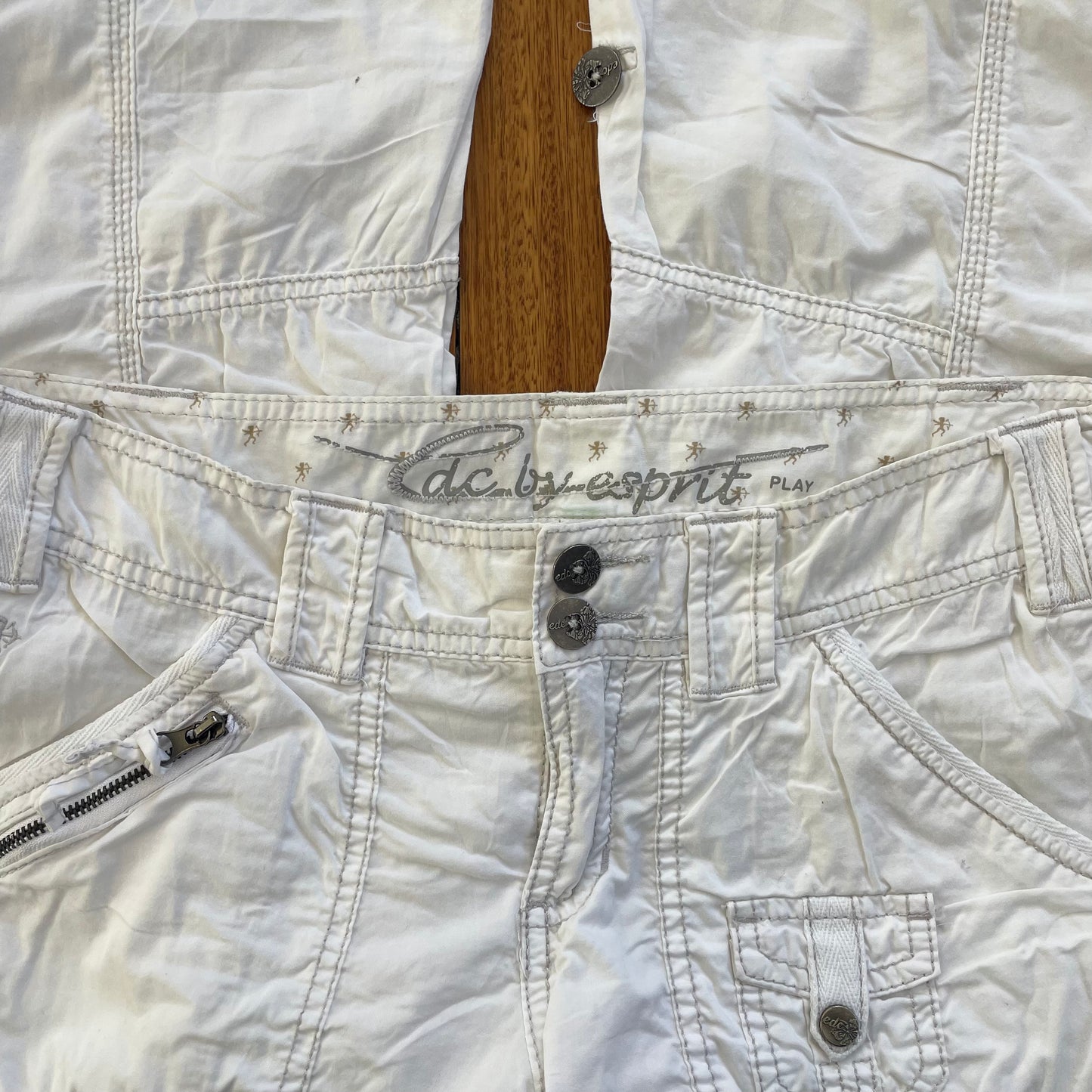 white cargo pants