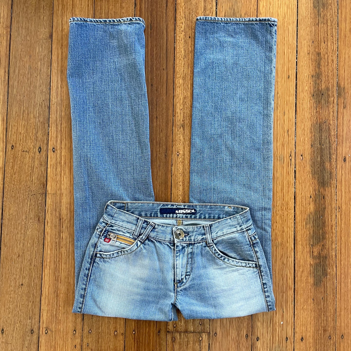 low rise bootcut jeans