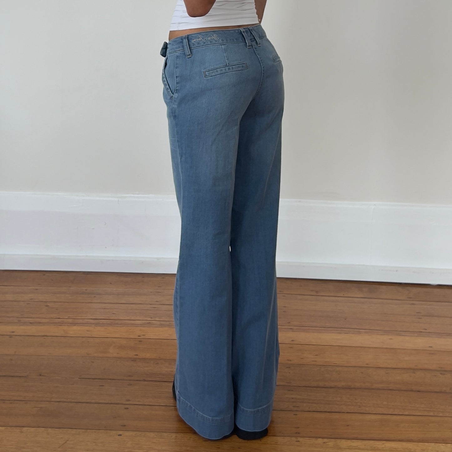 wide leg denim jeans