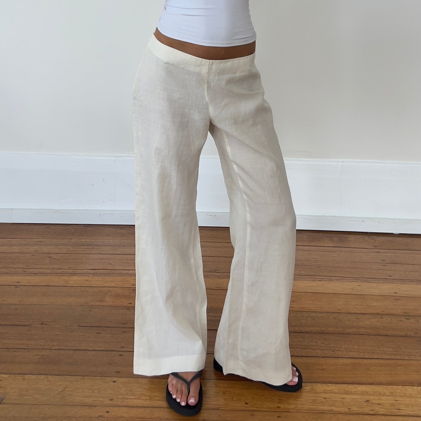 wide leg linen pants