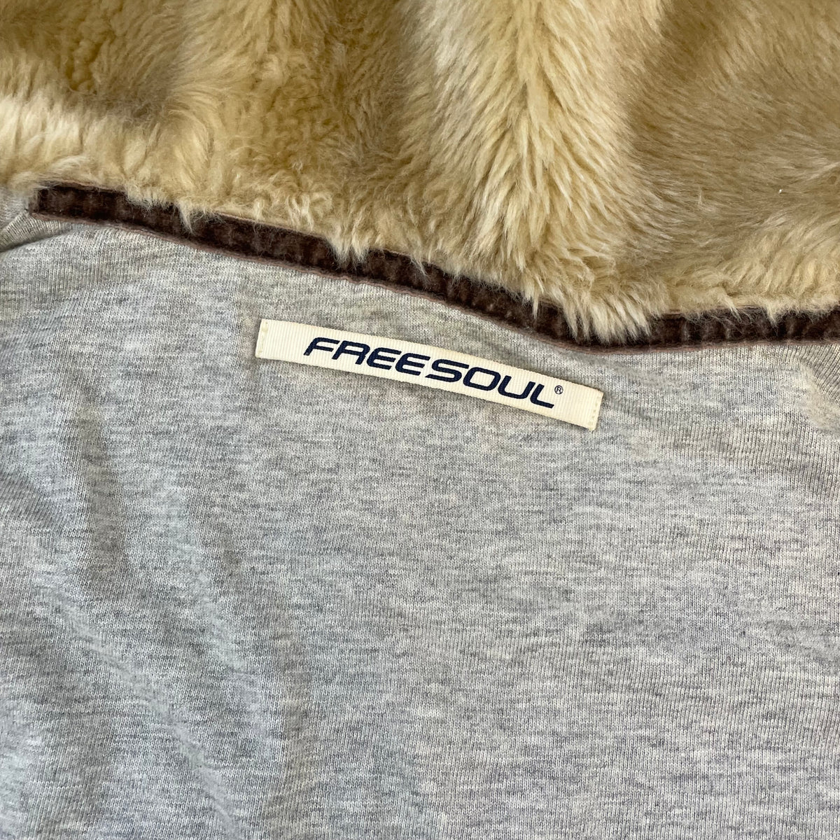 zip-up wool jacket