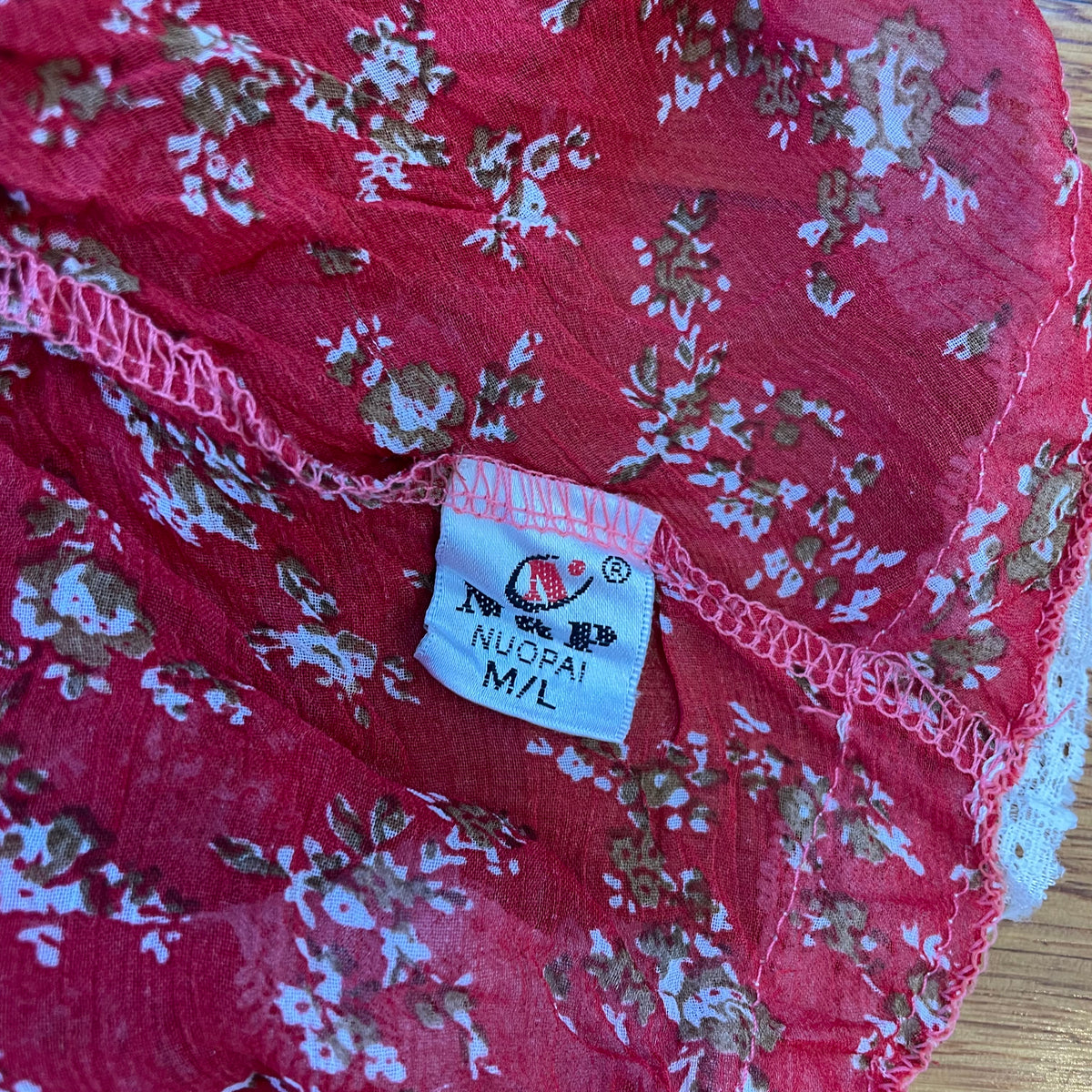 red floral lace silk cami