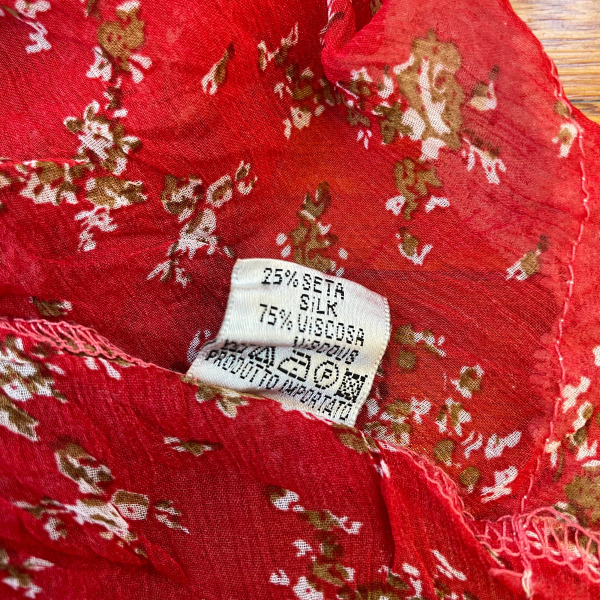 red floral lace silk cami