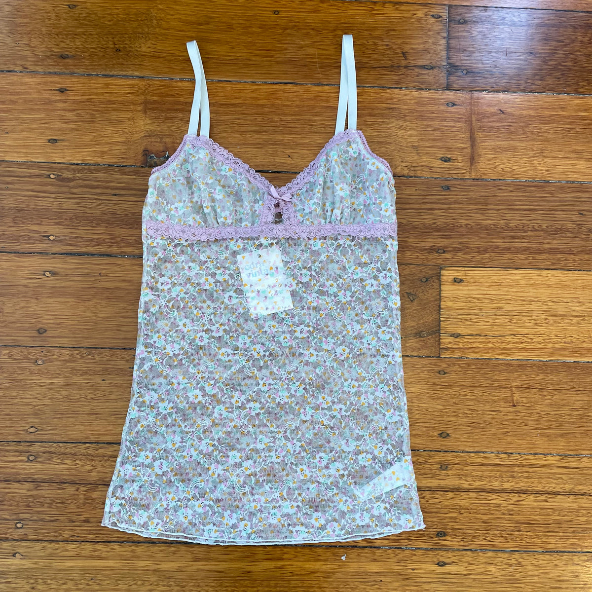 floral lace cami