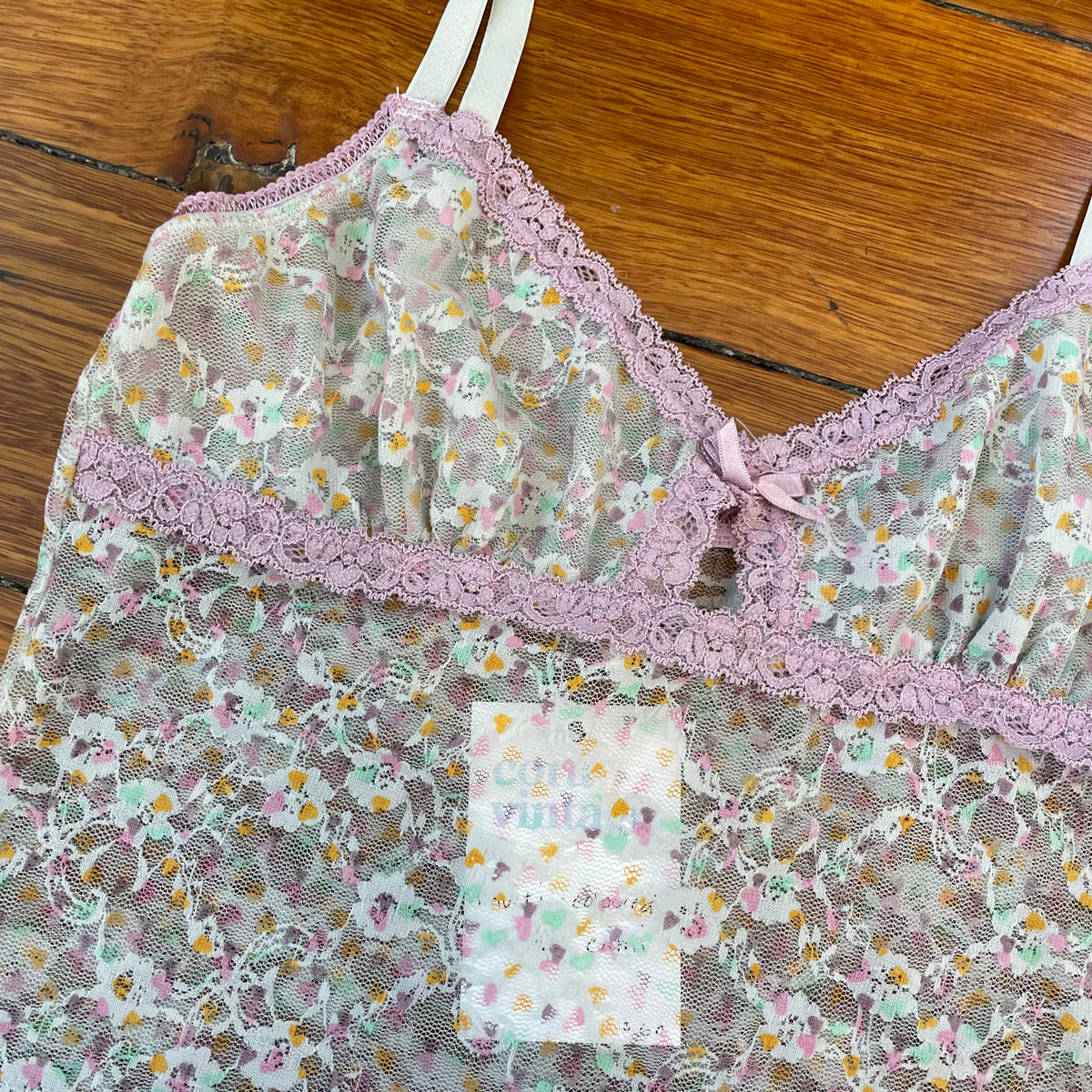 floral lace cami