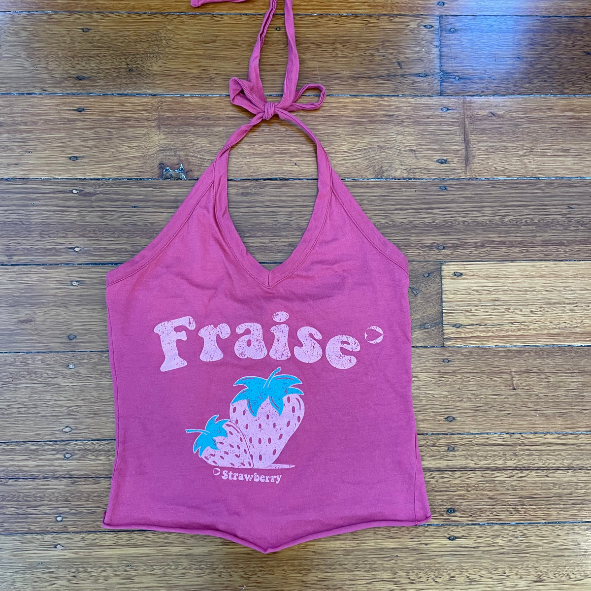 graphic Morgan halter top
