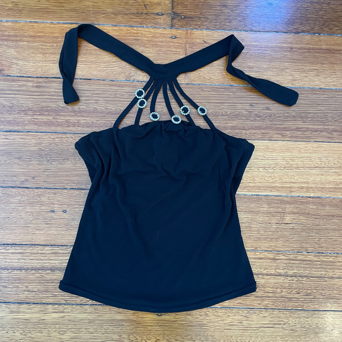 black halter top