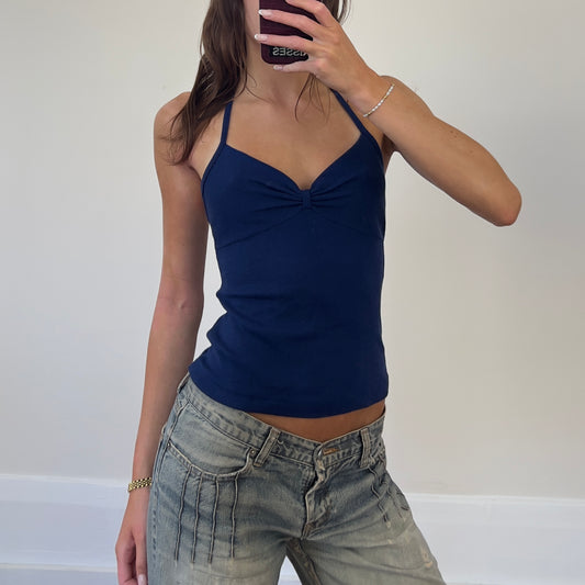 navy halter top
